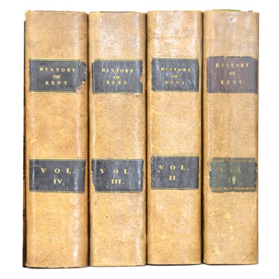 Lot 142 - W H Ireland, England's Topographer, Or A New And Complete History of the County of Kent, in four vols