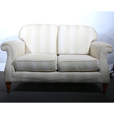 Lot 406 - A contemporary two-seater settee, and matching easy chair.