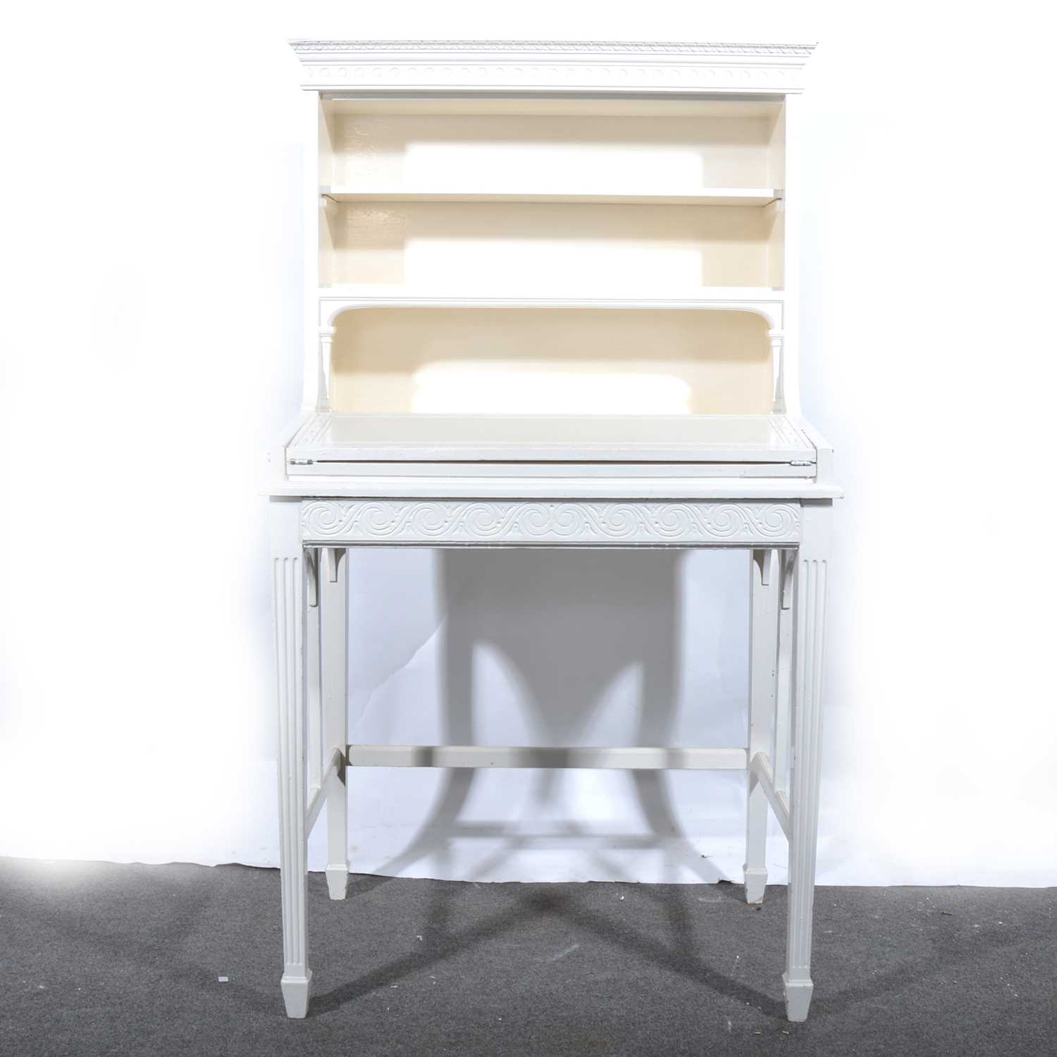 Lot 7 - An Edwardian painted lady's writing desk.