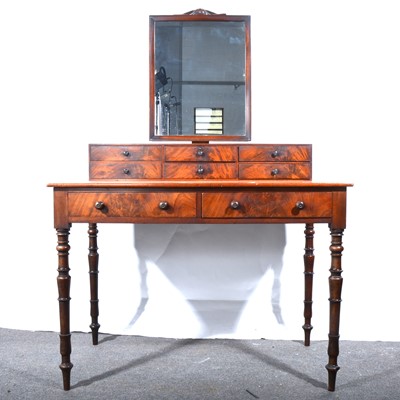 Lot 27 - A Victorian mahogany dressing table, adapted.