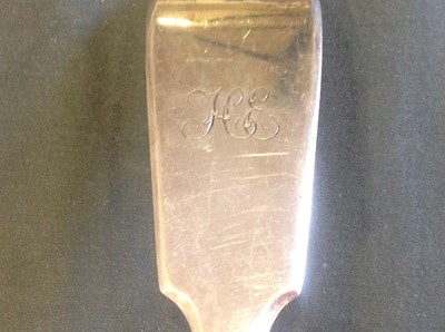 Lot 71 - Victorian silver soup ladle, Samuel Hayne & Dudley Cater, London 1845