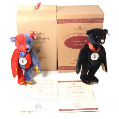 Lot 36 - Two Modern Steiff teddy bears; club edition 1999/2000 & 2000/2001