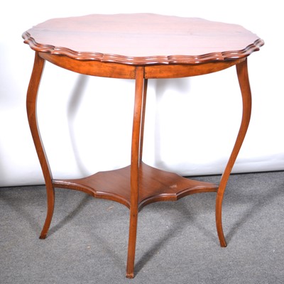 Lot 603 - Edwardian mahogany occasional table with piecrust outline