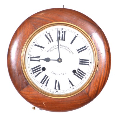 Lot 115 - A National Time Recorder Company Limited wall-mounted clock