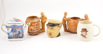 Lot 162 - Churchill interest; jugs, ash trays and tankards