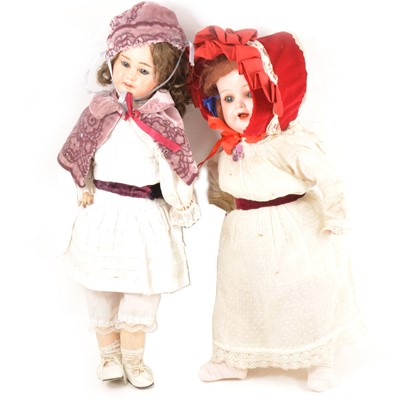 Lot 5 - Two German composition dolls; a Heubach and Koppelsdor and one other.