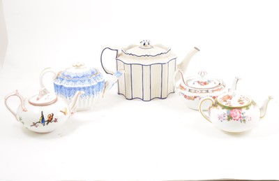 Lot 134 - A Castleford type teapot and four others