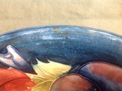 Lot 121 - A William Moorcroft 'Pansy' plate, circa 1928
