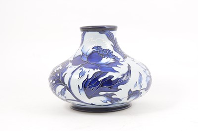 Lot 112 - A Moorcroft Pottery Trial vase, after the early Florian series