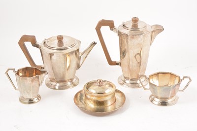 Lot 276 - Silver four piece tea set