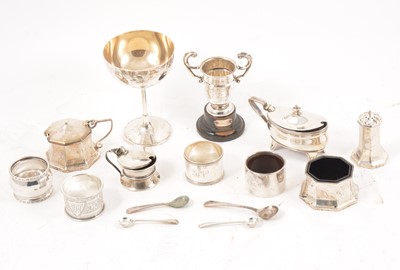 Lot 280 - Silver condiments, etc.