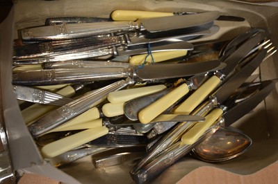 Lot 211 - Collection of silver plated cutlery