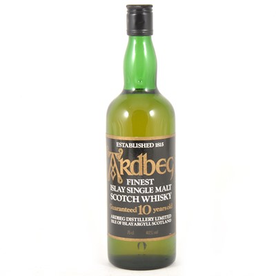 Lot 389 - Ardbeg, 10 year old, single Islay malt Scotch whisky, 1980s bottling