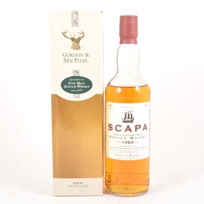 Lot 367 - Scapa 1983, single Highland malt Scotch whisky, Gordon & MacPhail