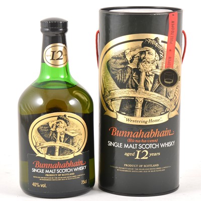 Lot 394 - Bunnahabhain, 12 year old, single Islay malt Scotch whisky, 1980s bottling