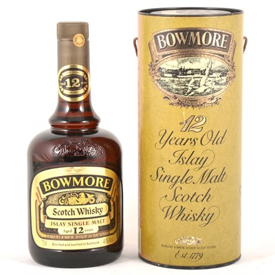 Lot 391 - Bowmore, 12 year old, single Islay malt Scotch whisky, 1980s bottling