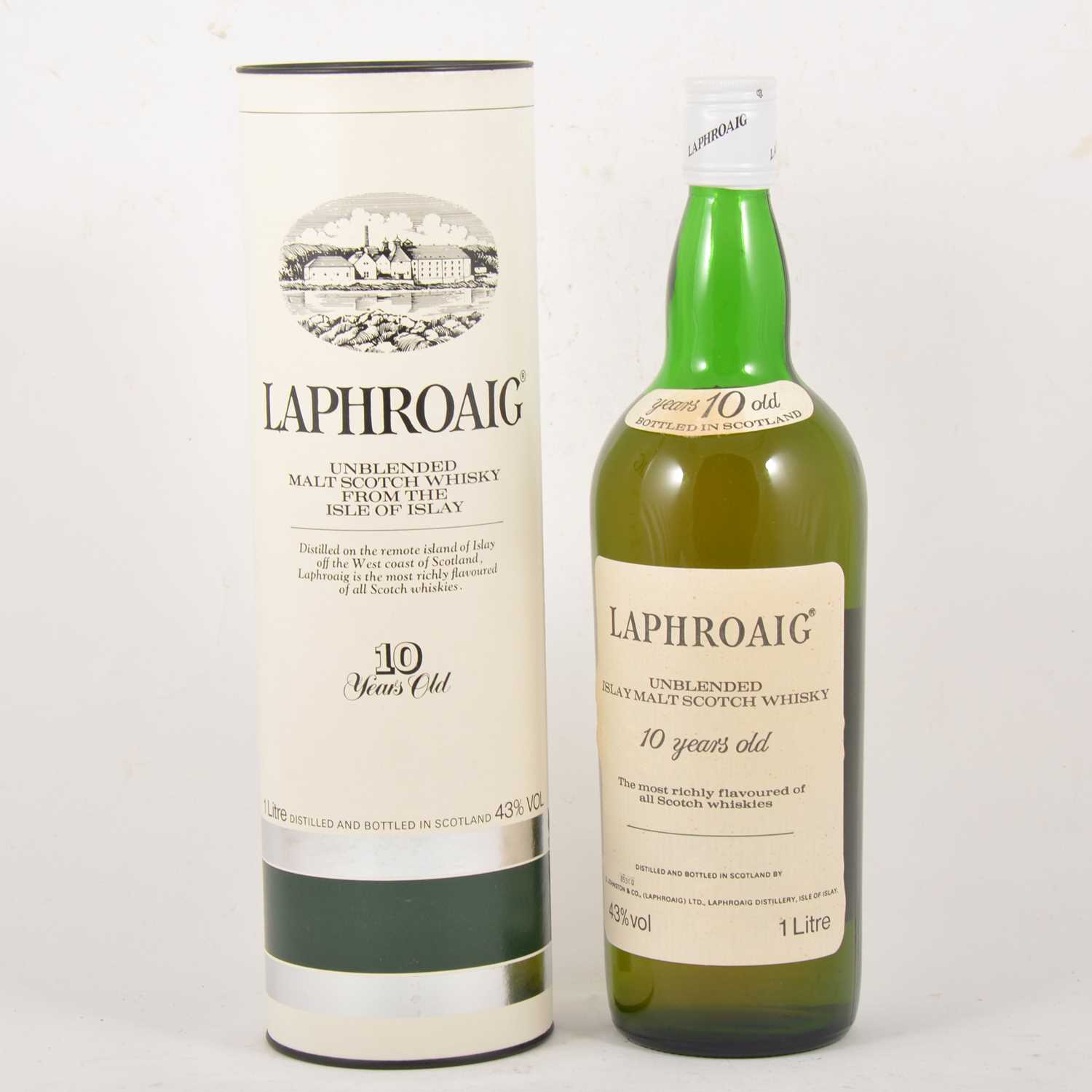 Lot 401 - Laphroaig, 10 year old, single Islay malt Scotch whisky, early 1980s bottling