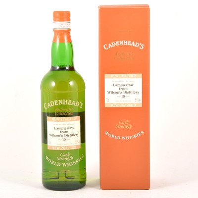 Lot 407 - Lammerlaw, Wilson's, 10 year old, cask strength single malt New Zealand whisky, Cadenhead