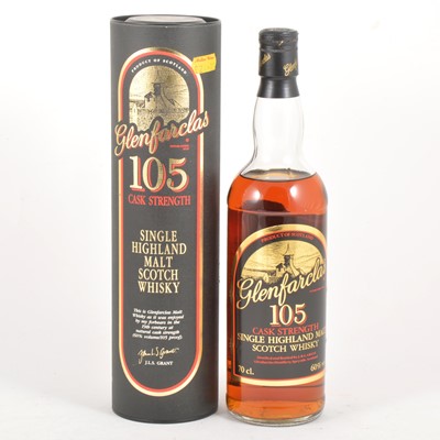 Lot 380 - Glenfarclas, 105 Cask Strength, single Highland malt Scotch whisky