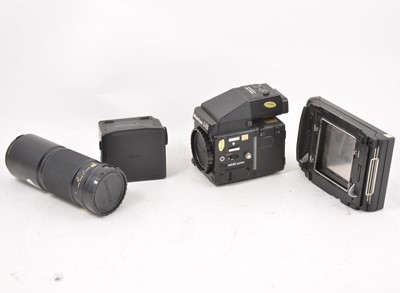 Lot 260A - Mamiya 645 Medium Format camera; with Mamiya-Sekor 300mm lens, etc