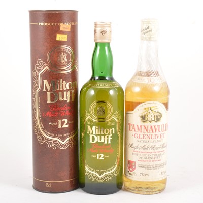 Lot 370 - Two bottles of single Speyside malt Scotch whisky, 1980s bottlings