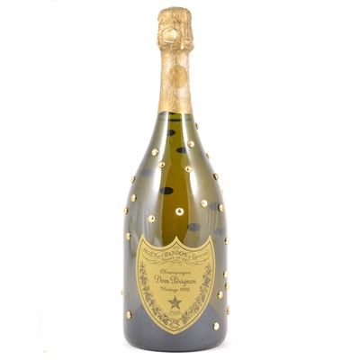 Lot 312 - Moët et Chandon, Cuvée Dom Pérignon, 1998 vintage champagne, a limited edition bottle designed by Karl Lagerfeld