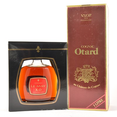 Lot 316 - Cognac Le May, X.O., and Cognac Otard VSOP