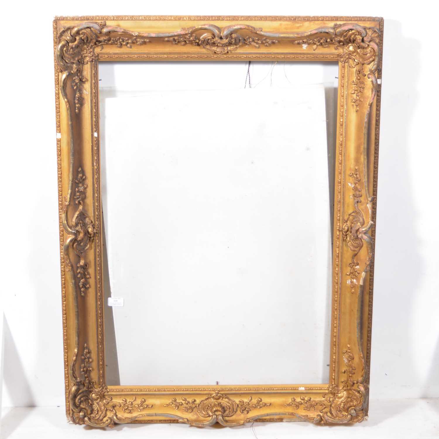 Lot 403 Gilt gesso picture frame.
