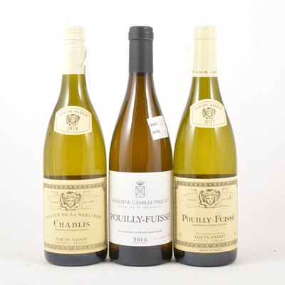 Lot 296 - Six bottles of French white wine, including Louis Jadot