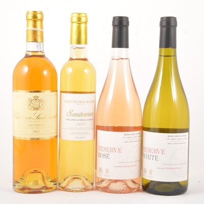 Lot 300 - A selection of  French white and rosé table and dessert wines