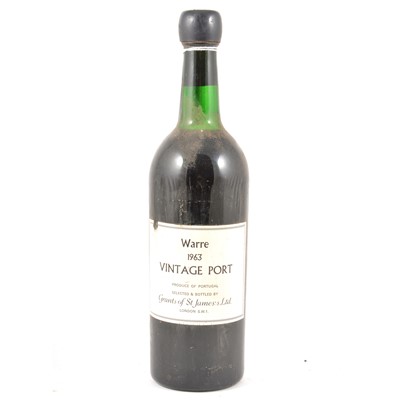 Lot 321 - Warre's 1963 vintage port