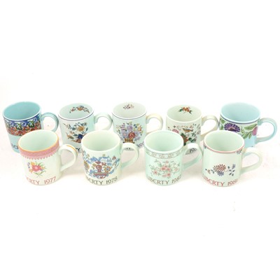 Lot 126 - Collection of Liberty Year mugs