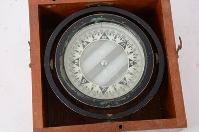 Lot 152 - Wilcox-Cruttenden marine gimballed compass