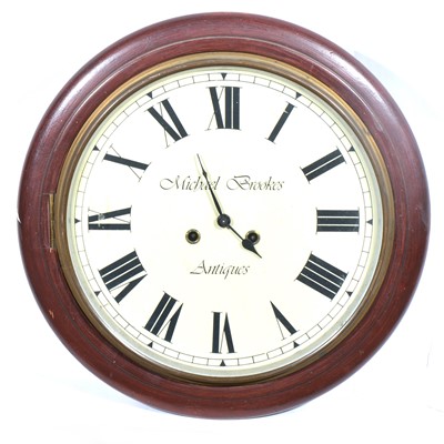 Lot 156 - A mahogany dial clock.