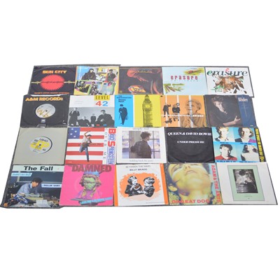 Lot 58 - Approx sixty-nine 7" single records; including The Jam, New Order, Happy Mondays etc