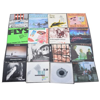 Lot 57 - Approx seventy-seven 7" single records; including The Smiths, Buzzocks, China Crisis, The Cure, etc