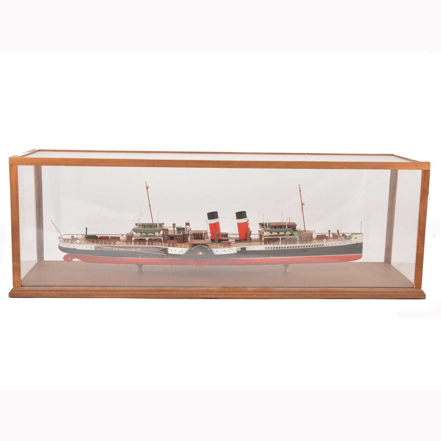 Lot 49 - Model of a paddle steamer 'Jeanie Deans' by J G Wood, circa 1990s