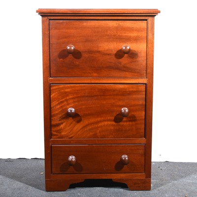 Lot 49 - A modern narrow chest of drawers.