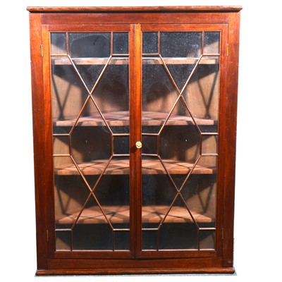 Lot 475 - Victorian mahogany hanging corner cabinet