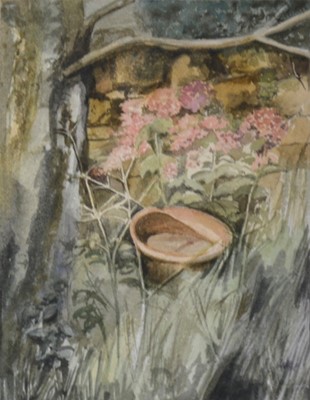 Lot 341 - Richard Barnard, Floral tribute and another watercolour