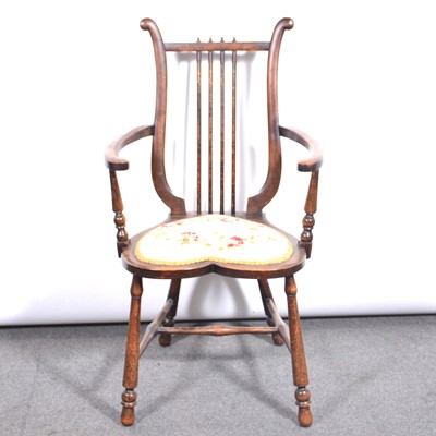 Lot 395 - Edwardian salon chair