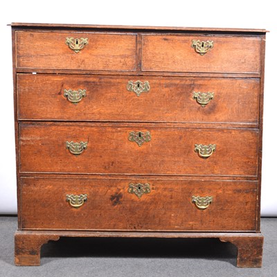 Lot 357 - Georgian oak chest of drawers