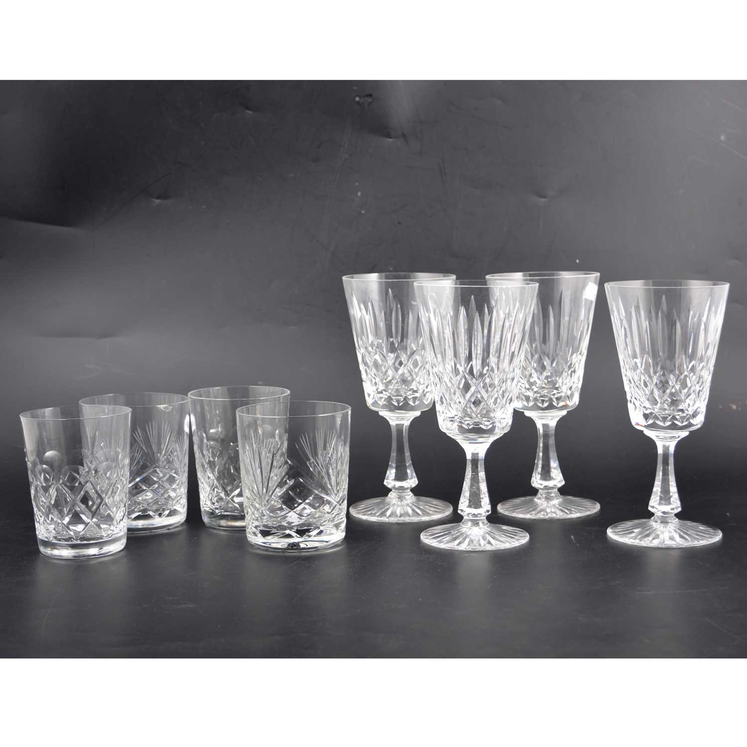 Lot 128 - Set of eleven Stuart crystal wine glasses,