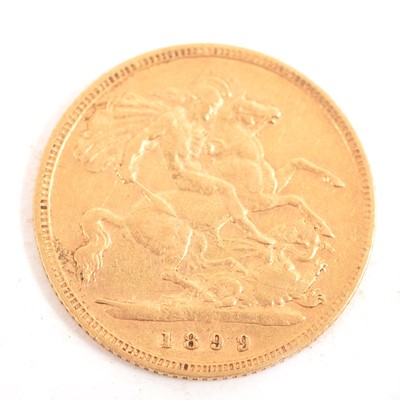 Lot 327 - A Half Sovereign - Victoria Veiled Head 1899.