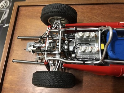 Lot 174 - MG Model Plus 1:12 scale model; Ferrari Dino 156, F1 world champion (1961)