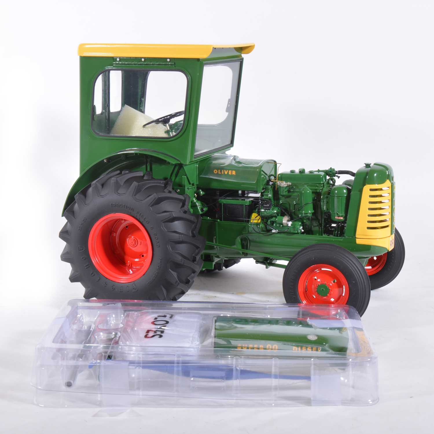 Lot 13 - Franklin Mint 1:12 scale mode tractor; Oliver Super 99 diesel