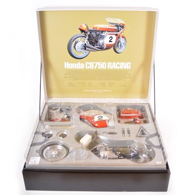 Lot 110 - Tamiya 1:6 scale model kit; Honda CB750 racing type, Collectors Club Special