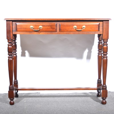 Lot 513 - Reproduction mahogany side table.