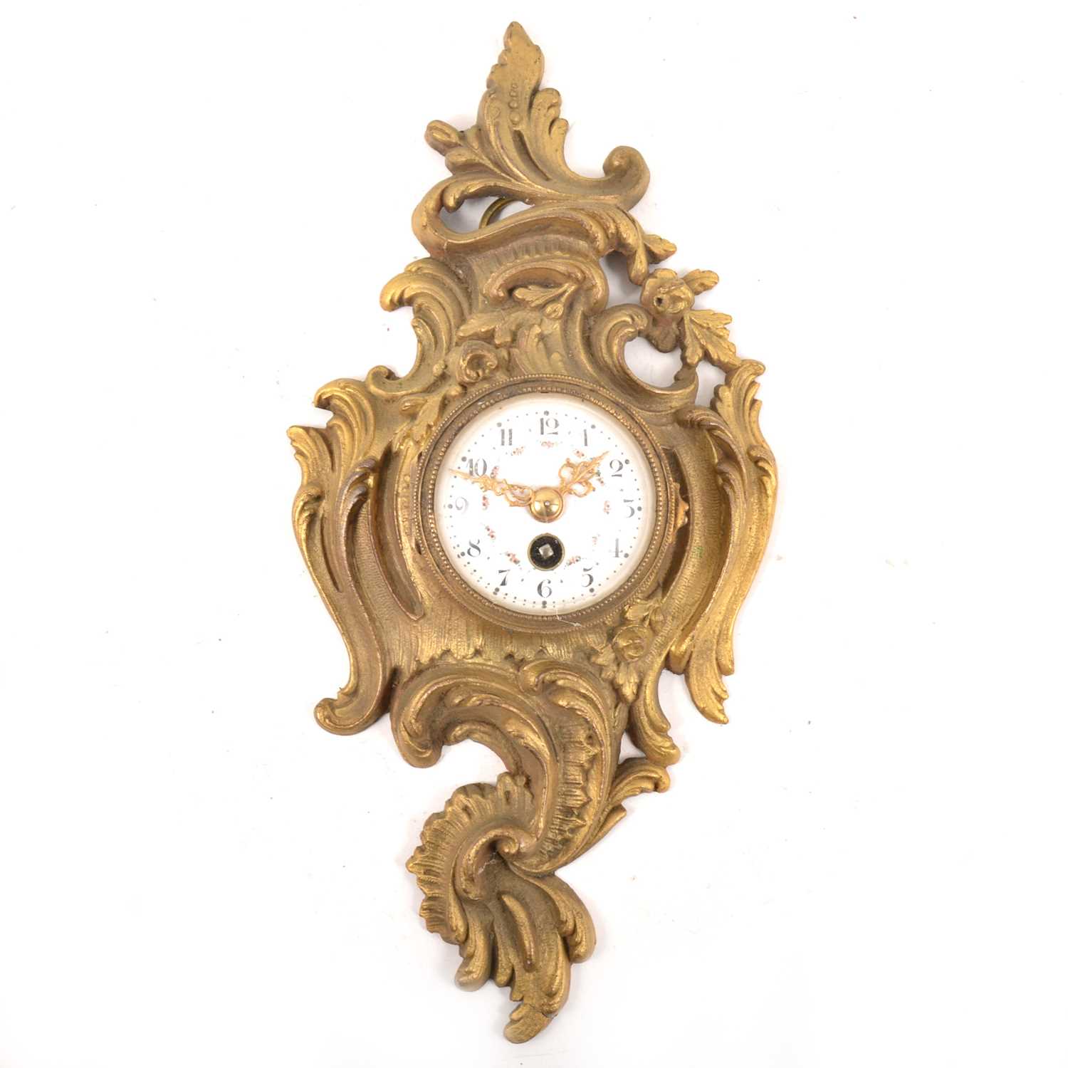 Lot 293 - French ormolu wall clock