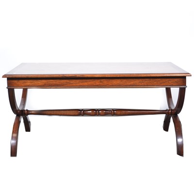 Lot 125 - Modern mahogany coffee table.